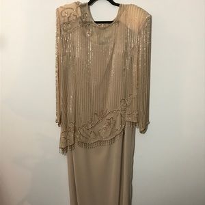 Jovani Silk Beaded Gown